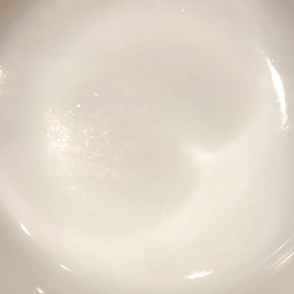 Anchor Hocking Fire King White Green Meadow Baking Dish 1.5QT